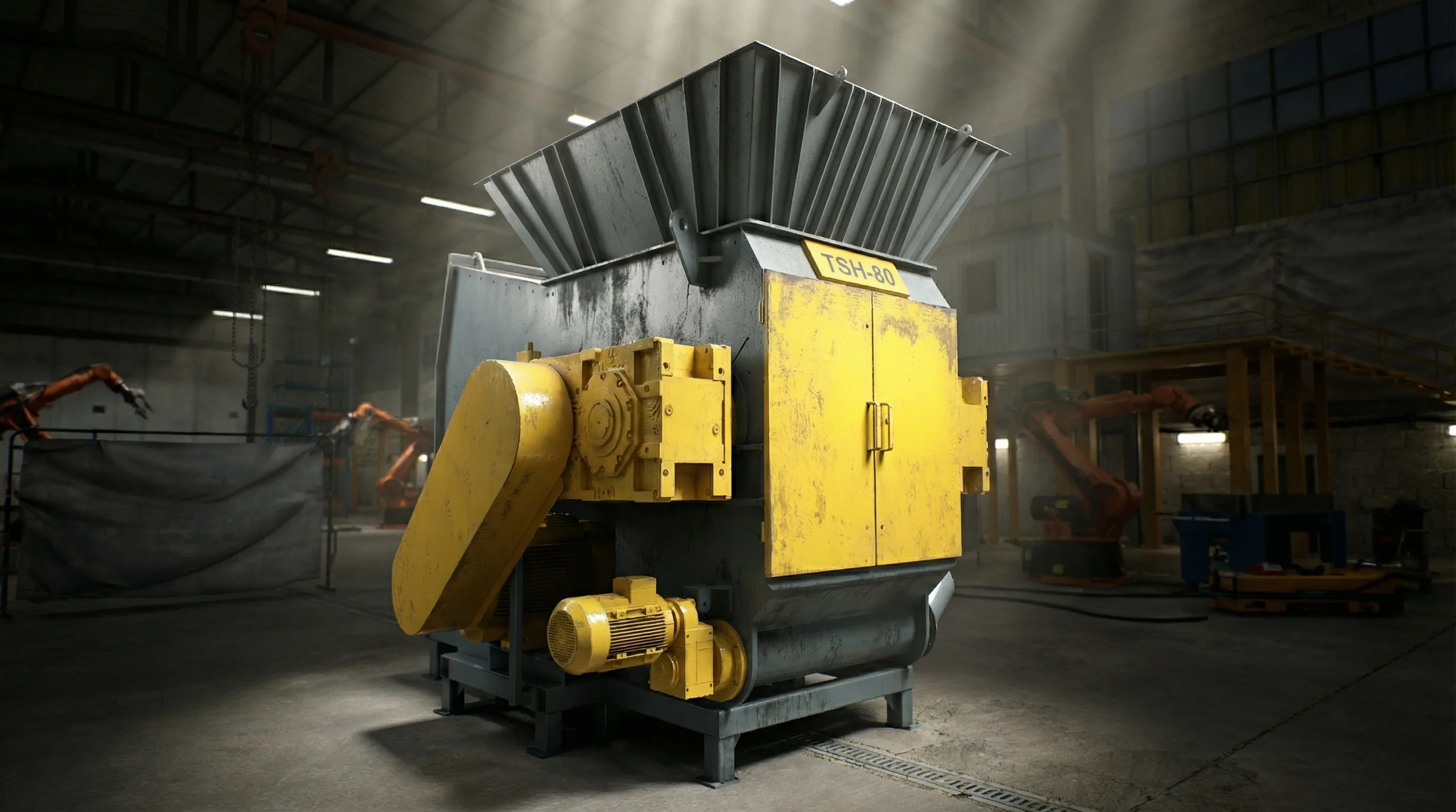 TSH-80 Tek Şaftlı Parçalama Makinesi